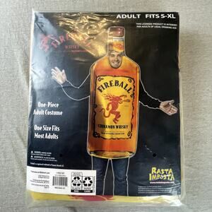 Fireball Whiskey Adult Costume One Size S-XL New In Package Halloween Costume